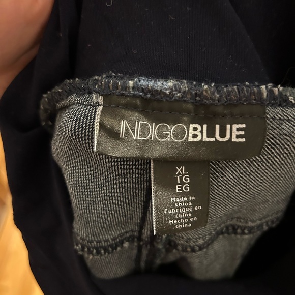 Indigo blue maternity jeans - Picture 3 of 3